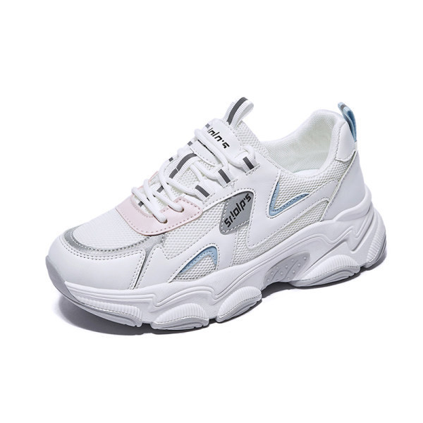 Μοντέρνα γυναικεία αθλητικά παπούτσια με πλέγμα και επιγραφή