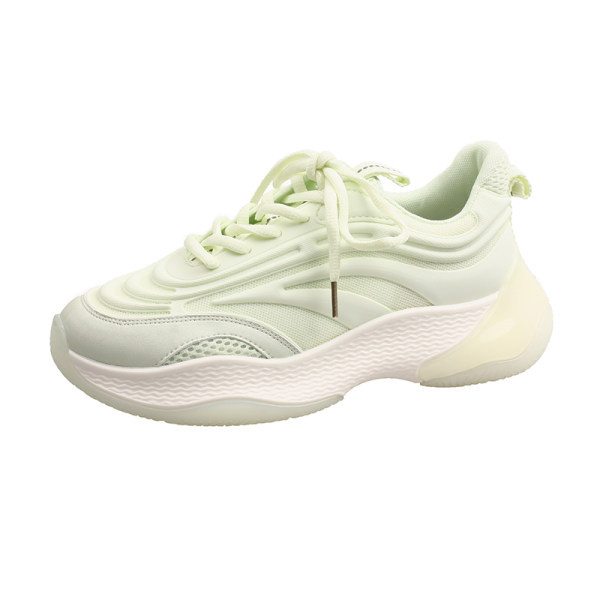 Γυναικεία αθλητικά παπούτσια με τραχιά σόλα και κορδόνια - διαφορετικά χρώματα