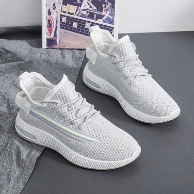 Γυναικεία casual αθλητικά παπούτσια με κορδόνια και επίπεδη σόλα