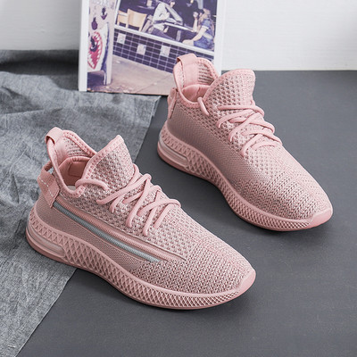 Γυναικεία casual αθλητικά παπούτσια με κορδόνια και επίπεδη σόλα