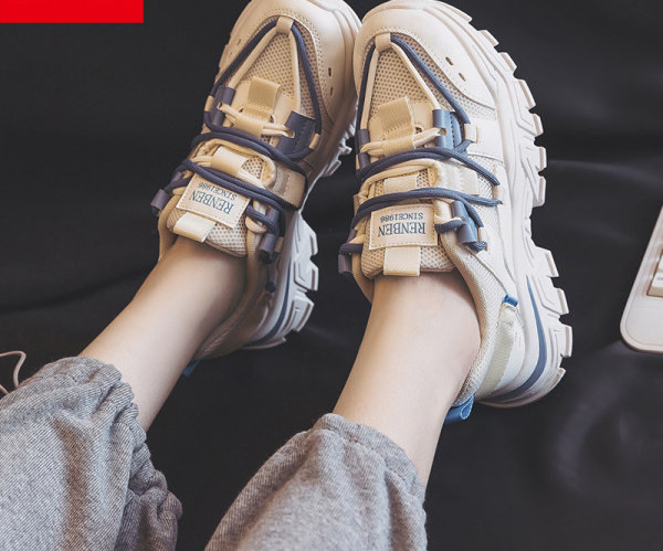 Model nou de adidasi de dama colorati cu sireturi - doua culori