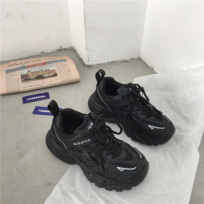 Γυναικεία casual αθλητικά παπούτσια σε τρία χρώματα με τραχιά σόλα