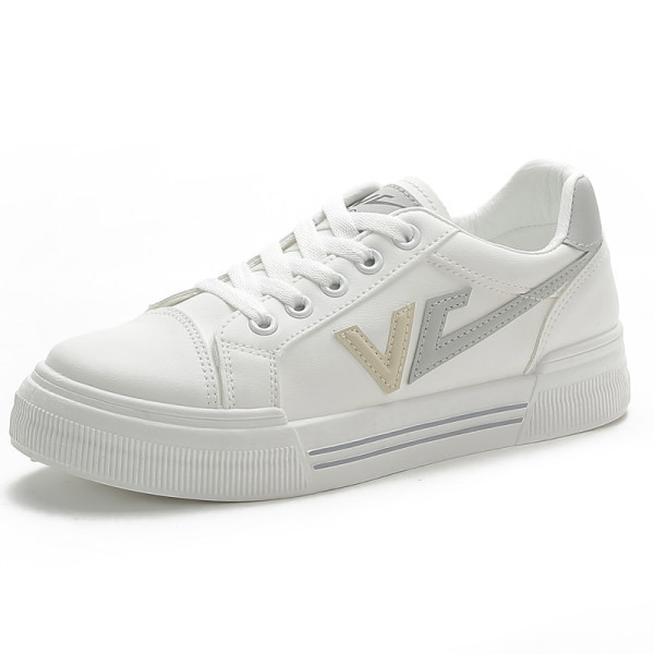 Tenisi dama model uni cu talpa plata si broderie