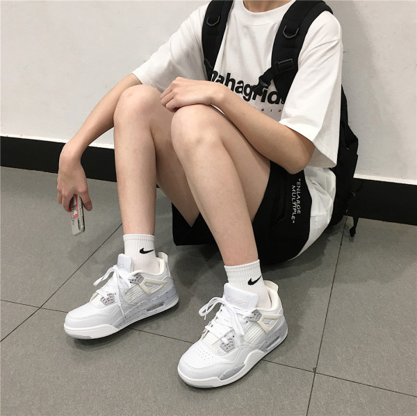 Γυναικεία αθλητικά πάνινα παπούτσια με επίπεδη σόλα απλό μοντέλο