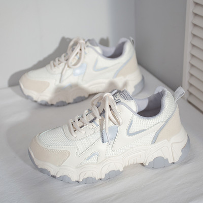 Tenisi casual dama cu sireturi si talpa aspra - mai multe culori