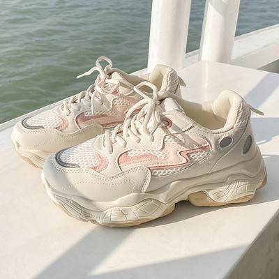 Tenisi casual dama cu sireturi si talpa aspra - mai multe culori