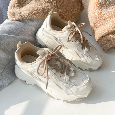 Tenisi casual dama cu sireturi si talpa aspra - mai multe culori