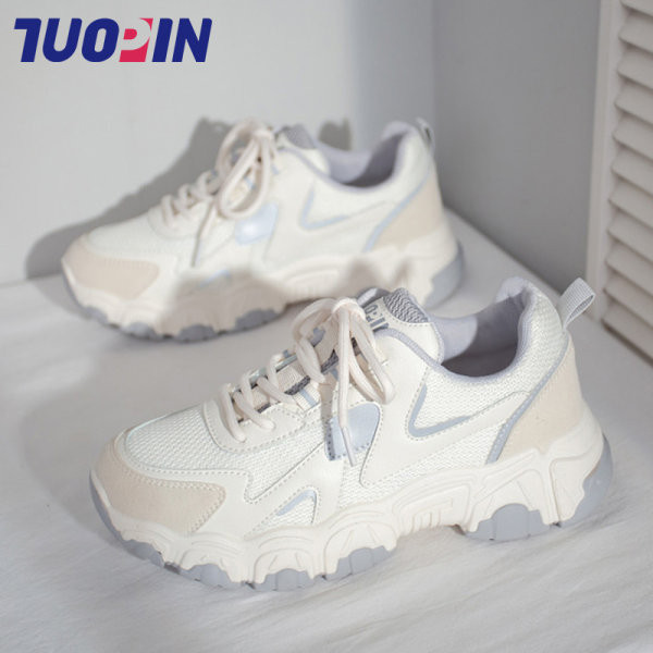 Tenisi casual dama cu sireturi si talpa aspra - mai multe culori