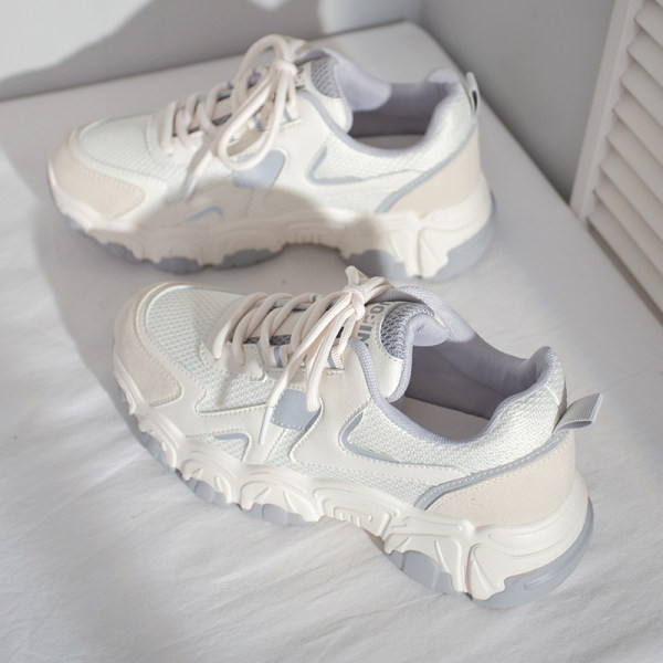 Tenisi casual dama cu sireturi si talpa aspra - mai multe culori