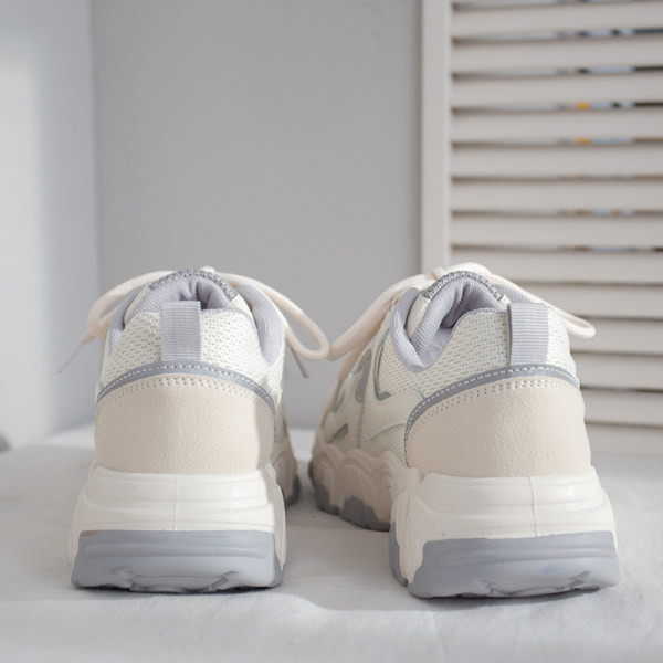 Tenisi casual dama cu sireturi si talpa aspra - mai multe culori