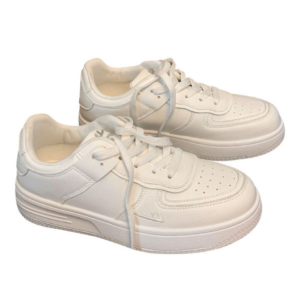 Γυναικεία casual αθλητικά παπούτσια με επίπεδη σόλα και κορδόνια στρογγυλεμένο μοτίβο