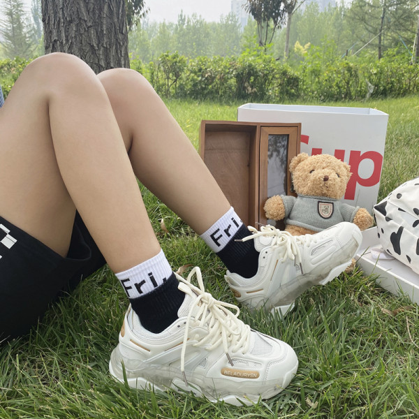 Model nou de adidasi de dama cu talpa aspra in bej si albastru