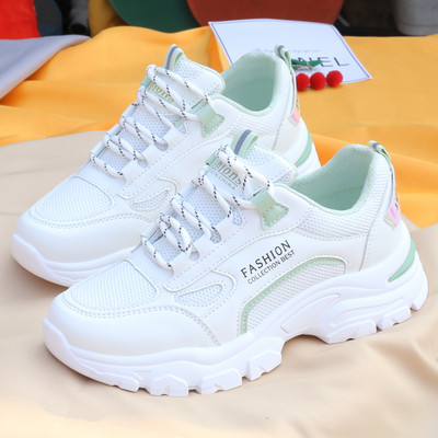 Γυναικεία casual αθλητικά παπούτσια με τραχιά σόλα και πλέγμα