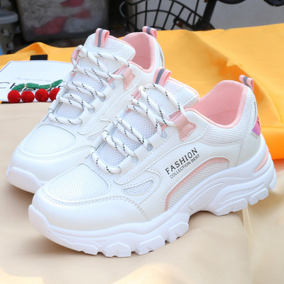 Γυναικεία casual αθλητικά παπούτσια με τραχιά σόλα και πλέγμα