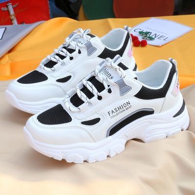 Γυναικεία casual αθλητικά παπούτσια με τραχιά σόλα και πλέγμα