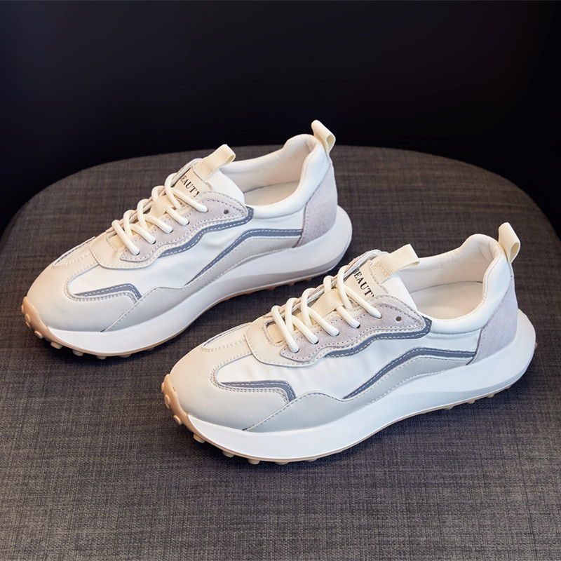 Tenisi dama model textil rotunjit cu talpa plata