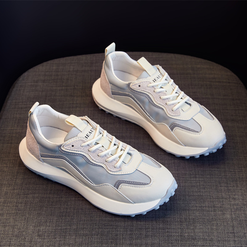 Tenisi dama model textil rotunjit cu talpa plata