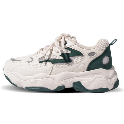 Γυναικεία sneakers με κορδόνια και τραχιά σόλα διάφορα χρώμα