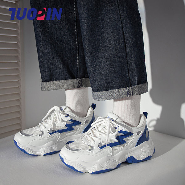 Γυναικεία sneakers με κορδόνια και τραχιά σόλα διάφορα χρώμα