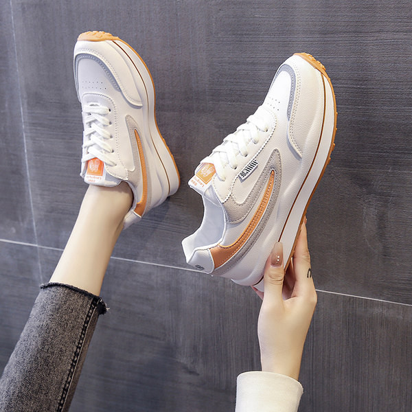 Tenisi dama cu sireturi si talpa plata - doua culori