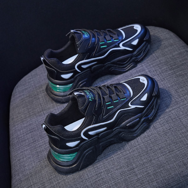 Γυναικεία αθλητικά παπούτσια με ψηλή σόλα σε τρία χρώματα