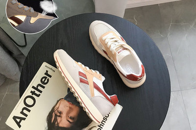 Γυναικεία αθλητικά παπούτσια με κορδόνια και επίπεδη σόλα - διάφορα χρώματα