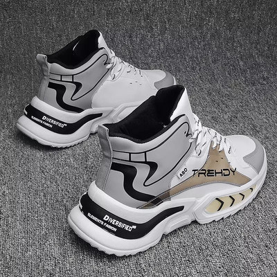 Naujo modelio vyriški sportbačiai grubiu padu - kelių spalvų