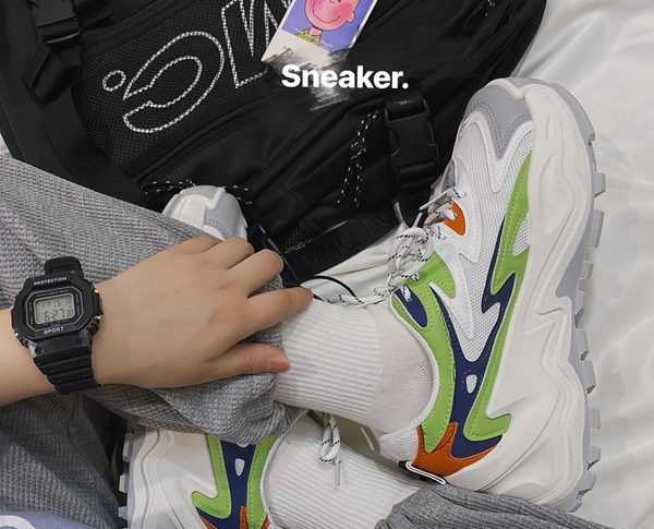 Muške casual tenisice sa debelim đonom - dvije boje