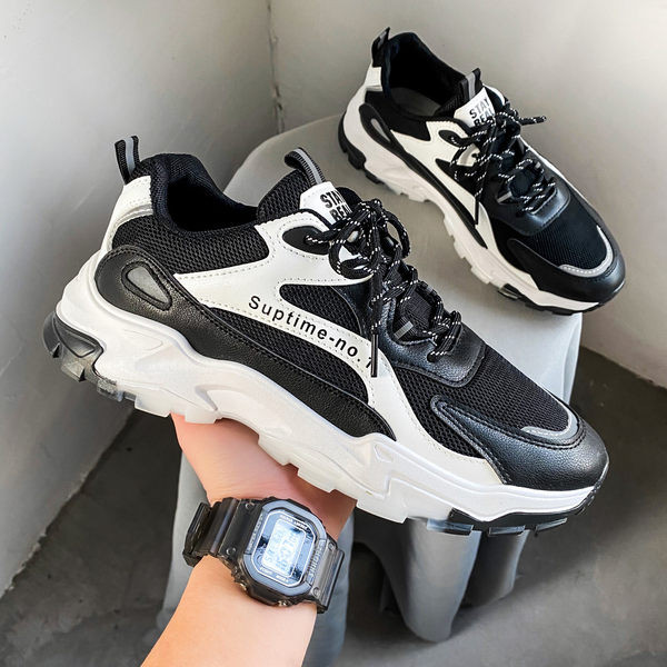 Φθινοπωρινά ανδρικά αθλητικά παπούτσια με δίχτυα και τραχιά σόλα