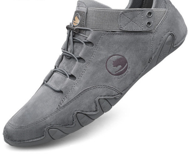 Pantofi casual barbatesti cu talpa plate in albastru si bej