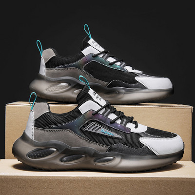 Adidasi de toamna pentru barbati cu sireturi in trei culori