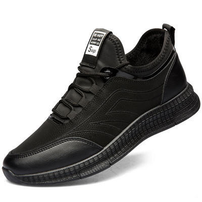 Model nou de pantofi sport și casual cu șireturi în negru