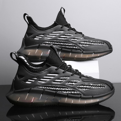 Model nou de adidași sport și casual pentru bărbați cu o parte din plasă