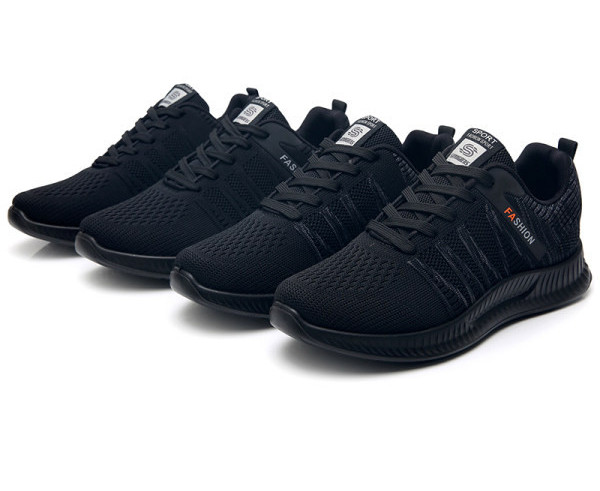 Model nou de adidași pentru bărbați cu șireturi în negru