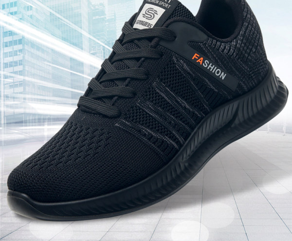 Model nou de adidași pentru bărbați cu șireturi în negru