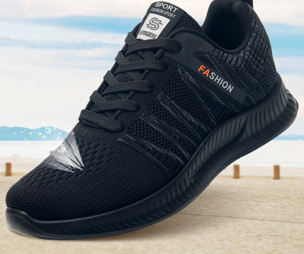 Model nou de adidași pentru bărbați cu șireturi în negru