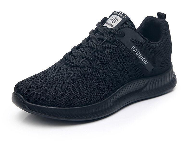 Model nou de adidași pentru bărbați cu șireturi în negru