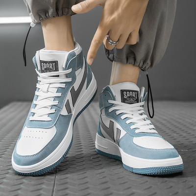 Visoki model muških tenisica od eko kože