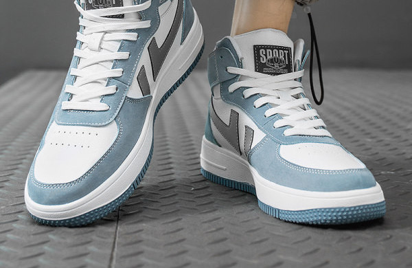 Visoki model muških tenisica od eko kože