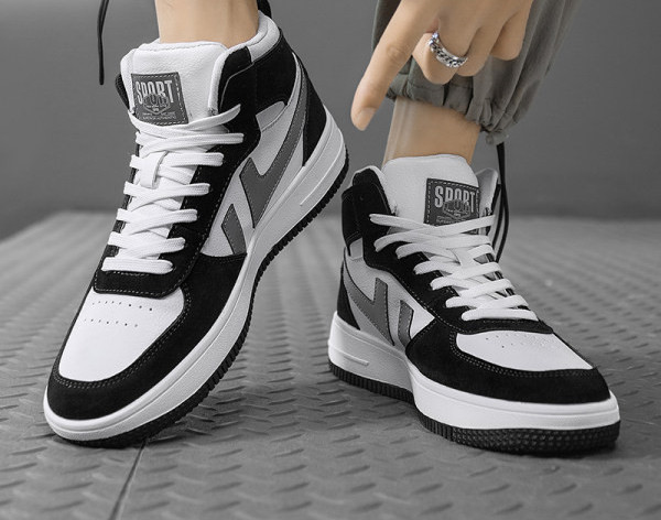 Visoki model muških tenisica od eko kože