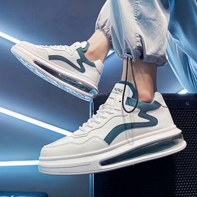 Muške sportske i casual tenisice za jesen u bijeloj boji s visokim đonom - nekoliko modela