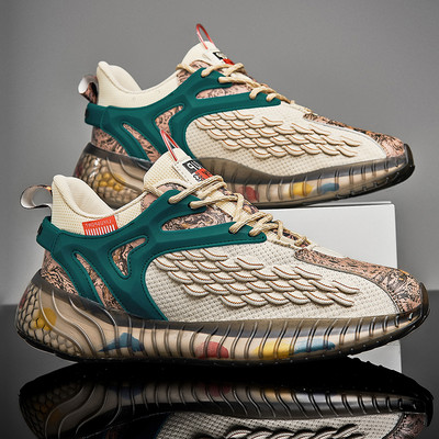 Tenisi textile pentru bărbați cu talpă plate