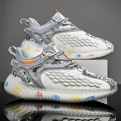 Tenisi textile pentru bărbați cu talpă plate