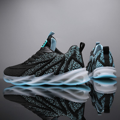 Adidasi respirabili, tip baschet pana la glezna cu imprimeu