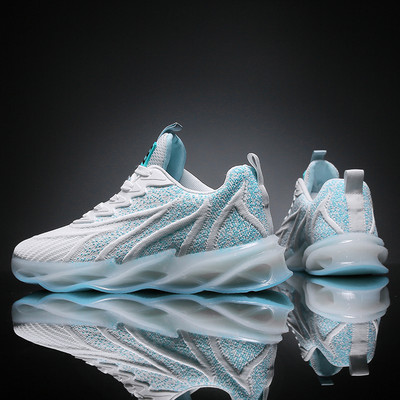 Adidasi respirabili, tip baschet pana la glezna cu imprimeu