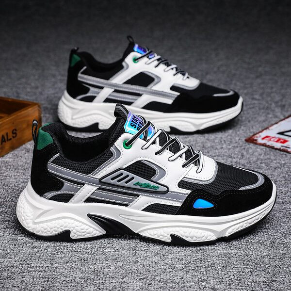 Adidași bărbați cu șireturi și talpă plată - mai multe modele