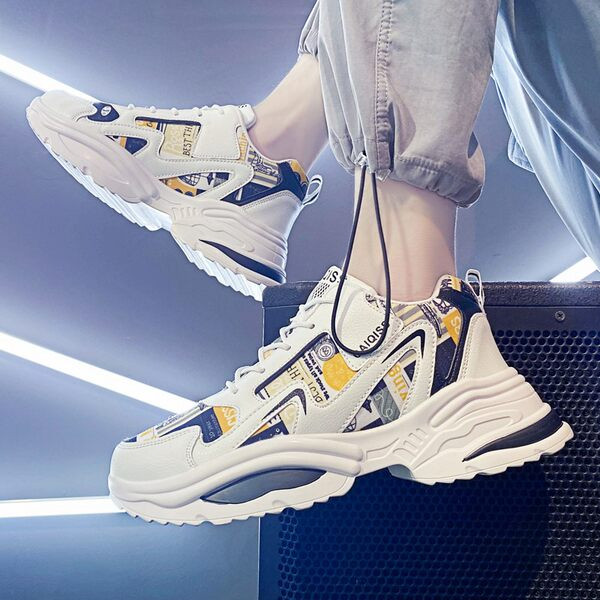 Adidasi casual barbatesti cu talpa aspra in trei culori