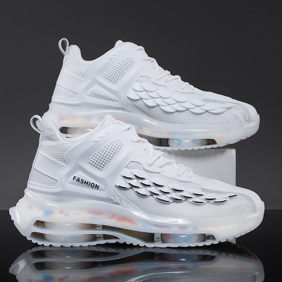 Adidași bărbați la modă până la gleznă, cu talpă groasă