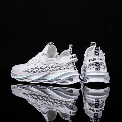 Tenisi casual barbatesti din material textil cu sireturi