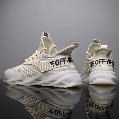 Tenisi casual barbatesti din material textil cu sireturi